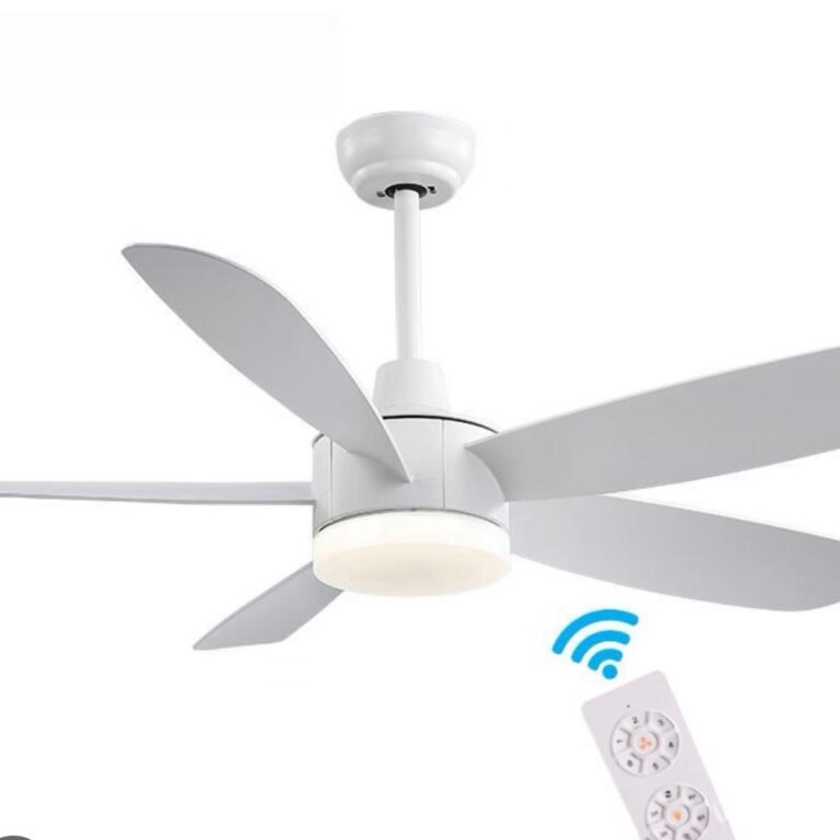 Modern Smart Ceiling Fan with LED Light & Remote Control